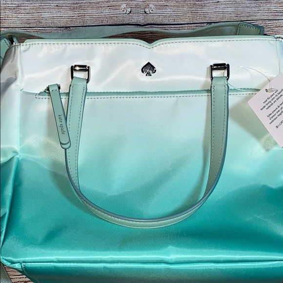 NWT Kate Spade Jae Degrade Fiji Green Satchel - Picture 4 of 7
